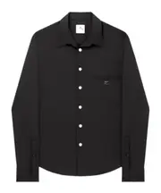 Courrèges Retro Twill Oversized Shirt L black