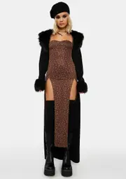 Chocolate Appease Me Maxi Dress