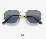 WDW 50th Anniversary Ray-Ban RB3548N Hexagonal Metal Polarized Sunglasses (NEW)