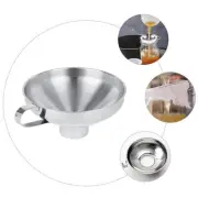 Single Ear Funnel Small Stainless Steel Household Funnels Liquid