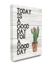 Stupell Today Is A Good Day Cactus Succulent Watercolor
