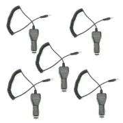 5pcs Battery Car Charger Wire For Baofeng UV-5R UV-82 UV-6R UV-9R F8+ 9700 DM5R
