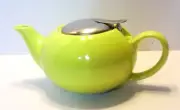 TEAPOT Cerfified International Ceramic Pistachio with Steel Lid & Strainer