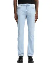 7 For All Mankind Straight Fit Jeans in Studio Blue
