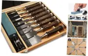 8 Piece Wood Chisel Set for Woodworking Tools Wood Carving Tools with 8-piece