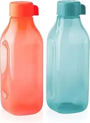 [Tupperware] Plastic Eco Fridge Bottle 1 Liter, Screw Cap (Set Of 1) Multi Color