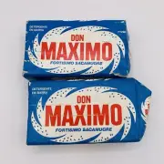2 Vintage DON MAXIMO Laundry Bar Soap Detergent﻿ Made in Mexico Lot Unused