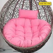 Hammock Swing Chair Mat 105cm Rocking Chair Seat Mat Durable Throw Pillow Home pink
