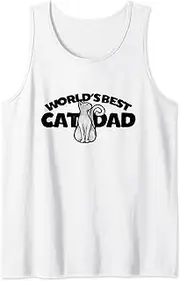 Dad Funny cat person humor Tank Top