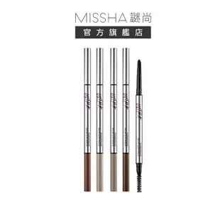 【MISSHA】謎尚 超效極致防水眉筆4色｜韓國彩妝雙頭眉筆刷毛極細三角頭順滑顯色防水防汗防油韓妞彩妝平價美妝 G2