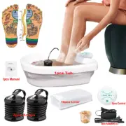 Ionic Detox Foot Bath Spa Massager Machine + Basin For Home Touch LCD Screen