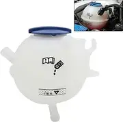 ZZCSZ 603-253 1K0121407A Front Engine Coolant Reservoir Tank with Cap Compatible with 2006-2019 Audi A3 Q3 RS3 TT | 1993-2019 Volkswagen Beetle CC Eos Golf GTI Jetta Passat R32 Rabbit Tiguan Vehicles