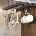 Aluminum Alloy Hooks Rack Holder Wall Mounted Wall Hanger Towel Coat Hangers