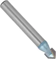 uxcell 90 Degree V-Groove Router Bit 1/4" Dia with 1/4" Shank, Carbide Tipped V