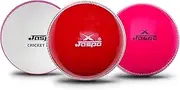 jaspo T-20 Soft Cricket Balls Practice, Training for All Age Group, Recommended for Indoor/Outdoor Street & Beach Cricket (Pack of Three) 110 Gm.