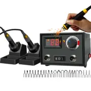 110V Digital Display Pyrography Machine Gourd Wood Burning Double Pen Craft Kit