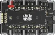 Cooler Master Masterfan ARGB and PWM Controller Hub with 6x 4-Pin PWM Fan Ports and 6x 3-Pin ARGB Ports - Black - MFX-ZHHN-1NNN6-R1