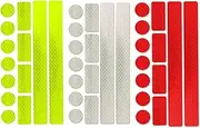 Reflective Sticker Reflector Reflector Reflector Tape Set of 3 Reflectors for Gluing and Ideal for Motorcycle, Car, Bicycle, Pram, School Bag, Backpack