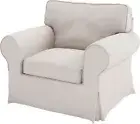The Sofa Cover Replacement is Custom Made for IKEA Ektorp Arm Chair Sofa. Cov...