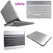 Ultra Slim Bluetooth Wireless Aluminium Keyboard Case Cover for iPad Air iPad 5 - White