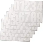 COMPUKAS 6Sheets DIY Number Stickers Self Adhesive Address Numbers for Mailbox Trash Bins and More for Easy Visibility for Home Organization