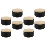 8 Pcs Scented Candle Jar Travel Empty Tin Containers Storage Metal with Lid