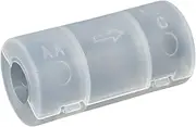 Battery Adapter Converter | Battery Converter Holder | Transparent High-Efficiency AA-C Adapter for Trailer, Home, Car, Automotive, Vehicle