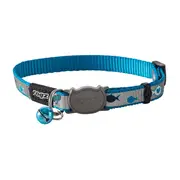 Rogz Reflectocat Safeloc Cat Collar Blue Fish X-Small (8mm)