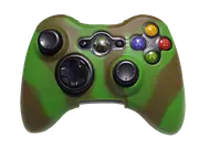 Silicone Cover For XBOX 360 Controller Skin Case Green/Brown Swirls