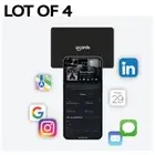 Bundle - 4x izCards Digital Business Card - Tap to Share - iPhone & Android