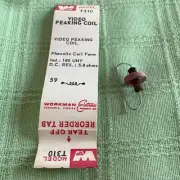 Workman T310 Video Peaking Coil 180 uH 5.8 Ohms
