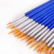 30 Pcs Round Paint Small Brushes for Miniature Detail Painting-Yellow