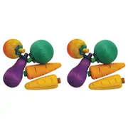 2x Rosewood Wood Fruit 3D Nibble Stix Hamster/Rabbit Pet Chew/Gnaw Activity Toy
