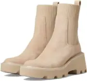 Dolce Vita Hoven H2O Dune Suede Pull On Rounded Toe Chunky Platform Ankle Boots