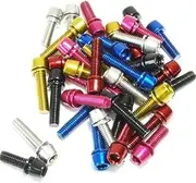 FF-R TL-109F-515 Stainless Steel Color Bolts, M5 x 15, 6 Pieces, Silver
