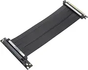 PCI-E 4.0 Riser Cable, High Speed EMI Shielding GPU Riser Cable, Right Angle Flexible Extender Card Adapter, PCIE4.0 X16 Extension Cable for RTX3090ti RTX3090 RTX3070ti RTX3070