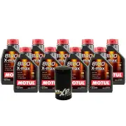 9L Motul 8100 X-MAX 0W40 Wix XP Filter Motor Oil Change Kit For Dodge Ram API SN