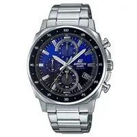 在飛比找PChome24h購物優惠-【CASIO】EDIFICE 大膽跳色漸層混搭設計-湛藍x黑