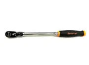Snap on Tools NEW FHLF80AO 3/8" Drive ORANGE Soft Grip Flex Head Ratchet USA