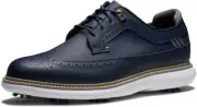New Men's Footjoy Traditions Shield Tip Golf Shoes - Navy - 57911