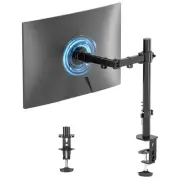 Single Monitor Arm Desk Mount for Most 13" to 32" Monitor Screens up to 22lbs...