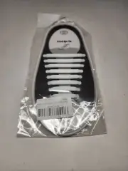 Coolnice Original Good-Bye Tie 8+8 No Tie Silicone Shoe laces White New