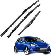 28" 28" 12" Wiper Front Rear Windscreen Wiper Blades Set,For,Ford,For Focus 3 2011 2012 2013 2014 2015 2016 2017