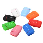 Car Key Case 3 Buttons Silicone Remote Key Case cover FOB For VW 229 DARK BLUE