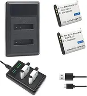 Coyktonty Quick Charger/Battery Charger for LI-90B/LI-92B/DB-110 Tough TG-4 TG-6 TG-5 TG-2 TG-1 with USB-C Charging Cable Can Charge 2 Batteries (Charger+2 Batteries)
