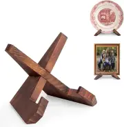 ANBOXIT Plate Holder Display Stand - 4.5 Inch Picture Frame Stand, Wooden Displa