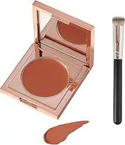 Colored Clay CC Undereye Corrector with Brush, Moisturizing Undereye Concealer for Women Covers Dark Circles (color, Orange)