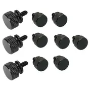 10Pcs/Lot UNC6 -32 M3.5 Hand Screw for GPU Holder PSU Computer Case Side Panel Screws PC Assemble W Black