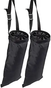 LYSAIMG 2Pcs Car Trash Bag,Oxford Fabric Car Garbage Bag,Size is 37 * 19CM Hang Garbage Bag,Detachable Car Trash Can,Washable,Leak Proof,for Car,Sailboats,Travelling,Outdoor (Black)