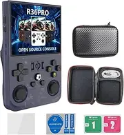 R36 Max Retro Handheld Game Console,18000+ Classic Games,Support 30+ Simulators,Upgrade Double Joysticks Portable Retro Video Gaming Console (128G)